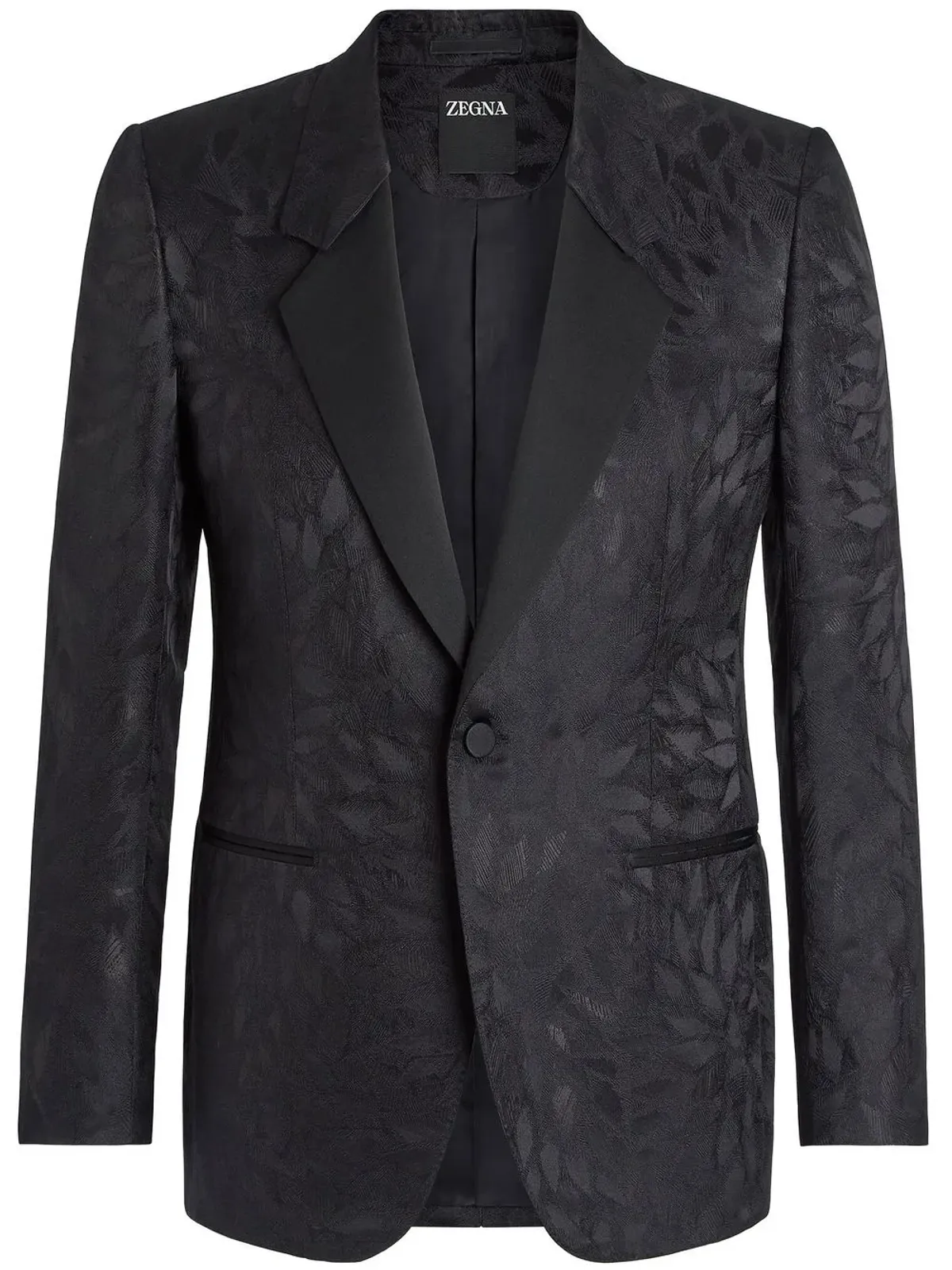Zegna ジャカード絹ウールブレザー - 画像1