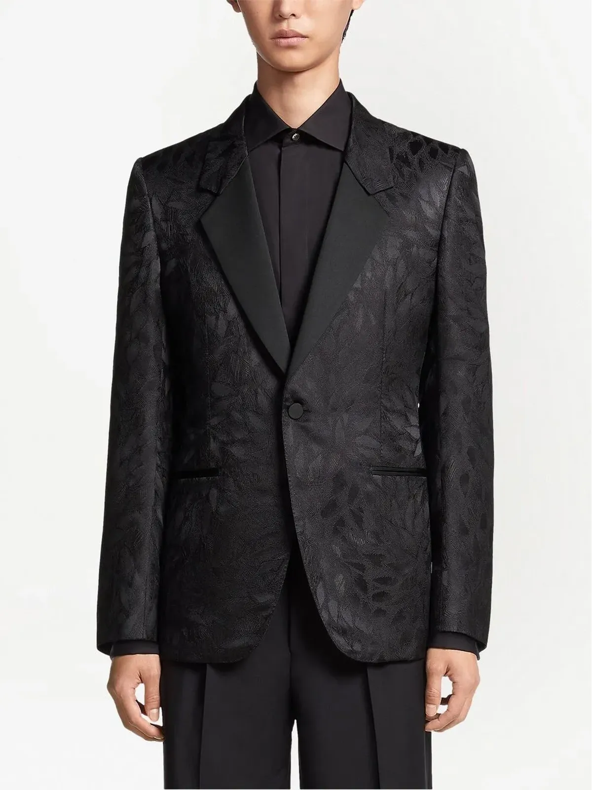 Zegna ジャカード絹ウールブレザー - 画像3