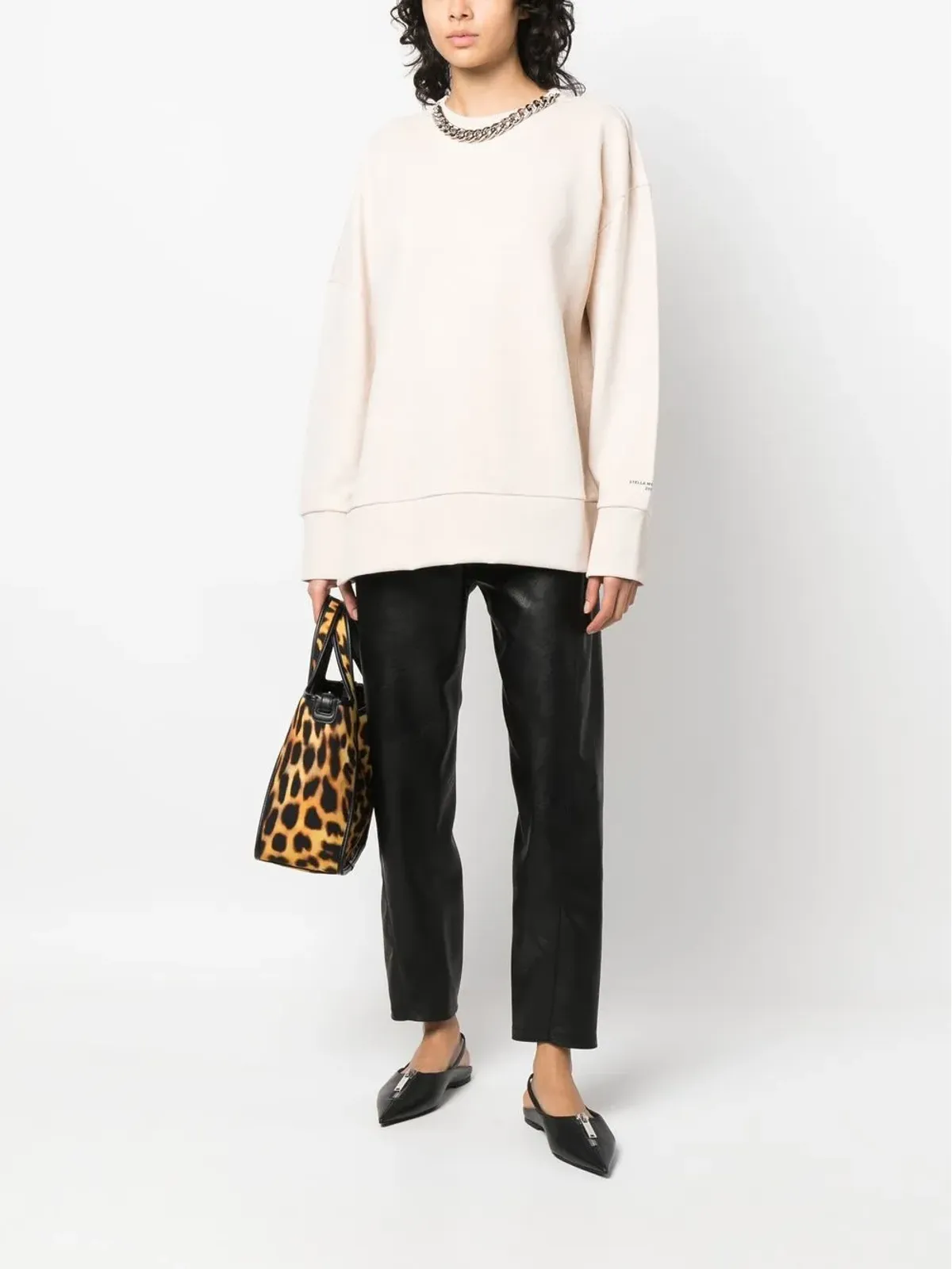 Stella McCartney チェーンリンク コットン スウェットシャツ - 画像2