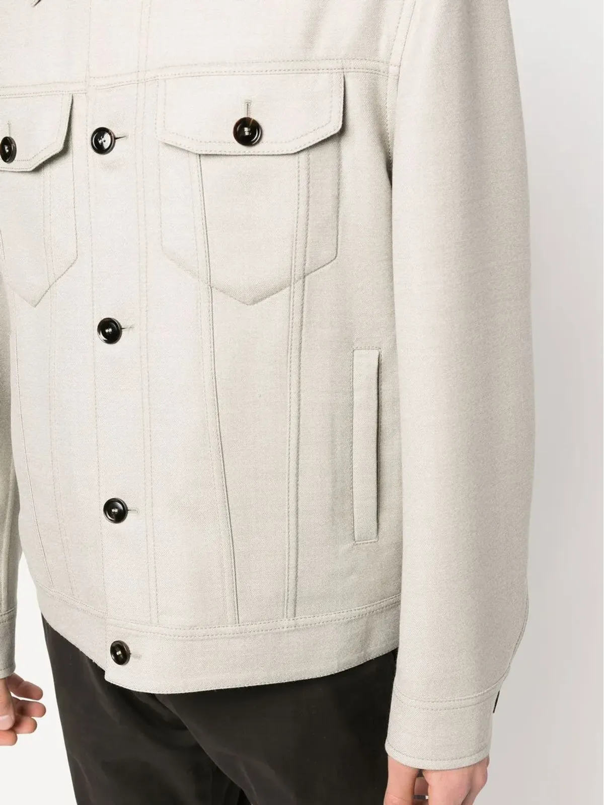 Brioni トラッカーシャツジャケット - 画像5