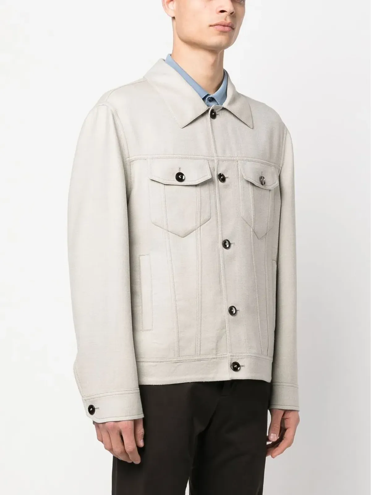 Brioni トラッカーシャツジャケット - 画像3