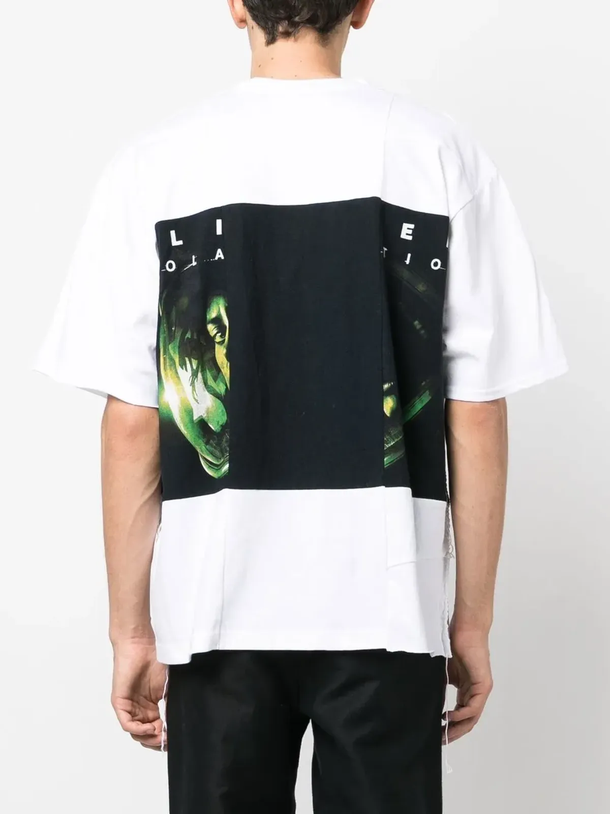 Children Of The Discordance グラフィックプリントパッチワークTシャツ - 画像4