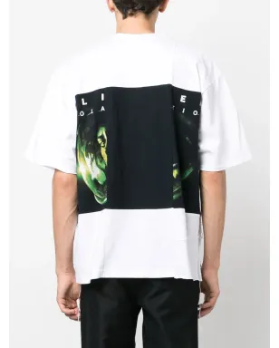 Children Of The Discordance グラフィックプリントパッチワークTシャツ - サムネイル4