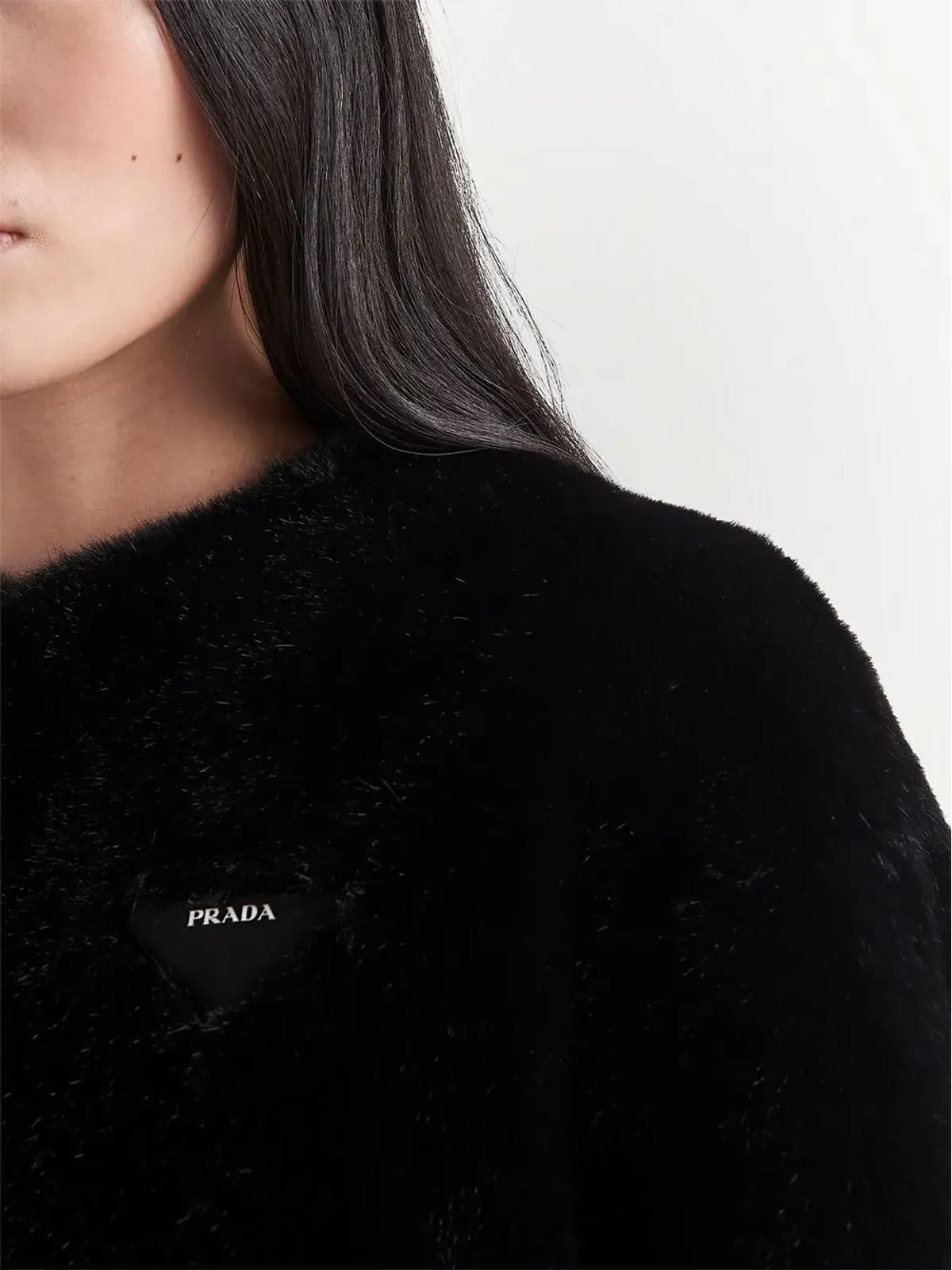 Prada アスペン・トライアングルロゴ ジャケット ブラック - 画像5