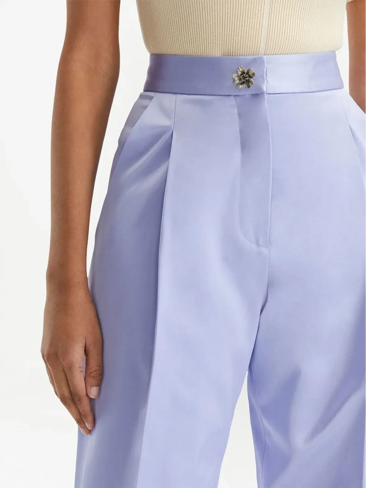 Oscar de la Renta ストレートレッグ テーラードパンツ - 画像5