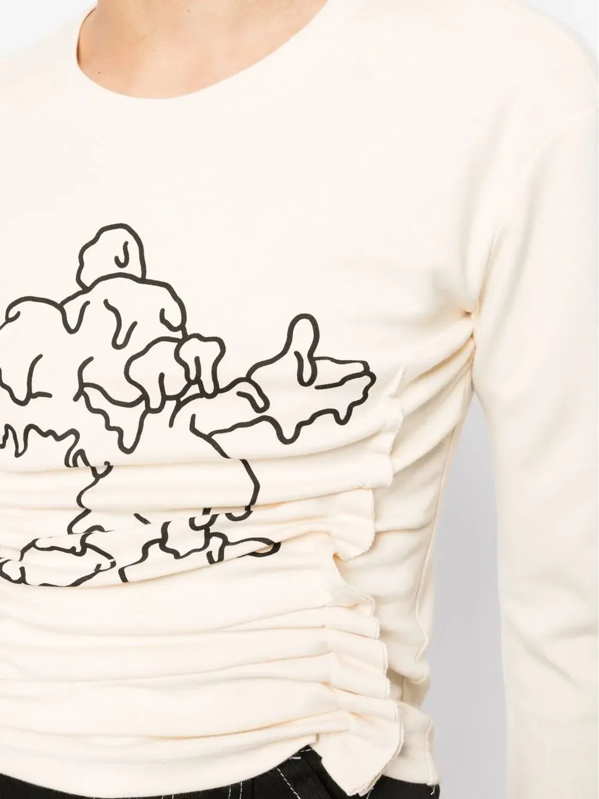 Ground Zero グラフィックプリント長袖Tシャツ - 画像5