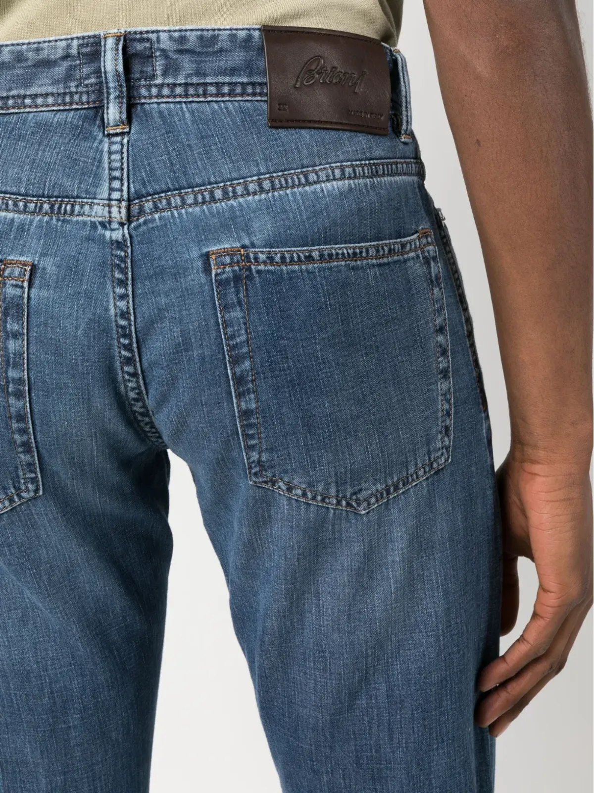 Brioni ストレートレッグ コットン トラウザー - 画像5
