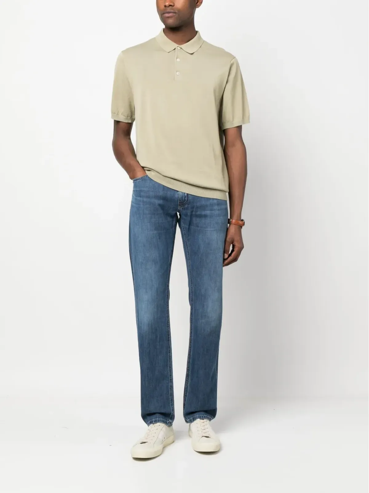 Brioni ストレートレッグ コットン トラウザー - 画像2