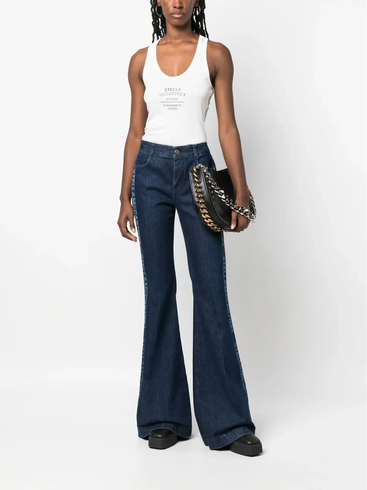 Stella McCartney ロゴプリント レーサーバックトップ - 画像2