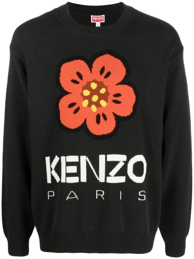 Kenzo Kenzo ボケ フラワー インターシャニット ジャンパーの商品画像