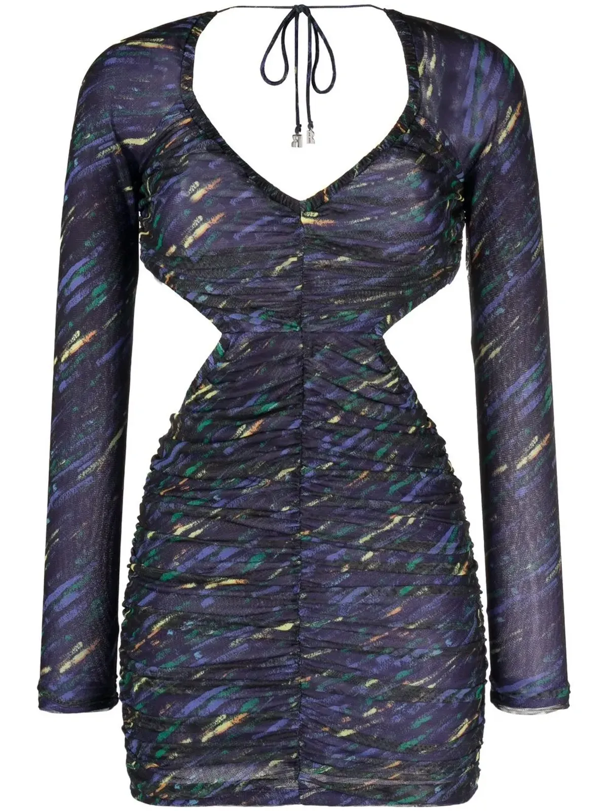 ROTATE BIRGER CHRISTENSEN ギャザー入りカットアウトミニドレス - 画像1
