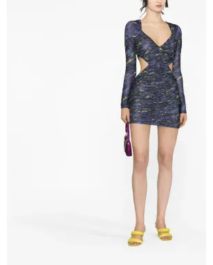 ROTATE BIRGER CHRISTENSEN ギャザー入りカットアウトミニドレス - サムネイル2