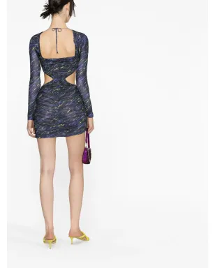 ROTATE BIRGER CHRISTENSEN ギャザー入りカットアウトミニドレス - サムネイル4