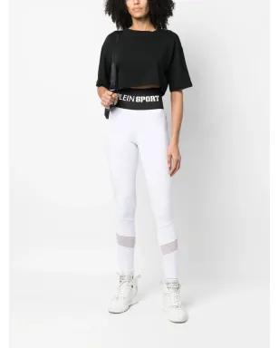 Plein Sport ロゴ入りウエストバンド ハイウェスト レギンス - サムネイル2