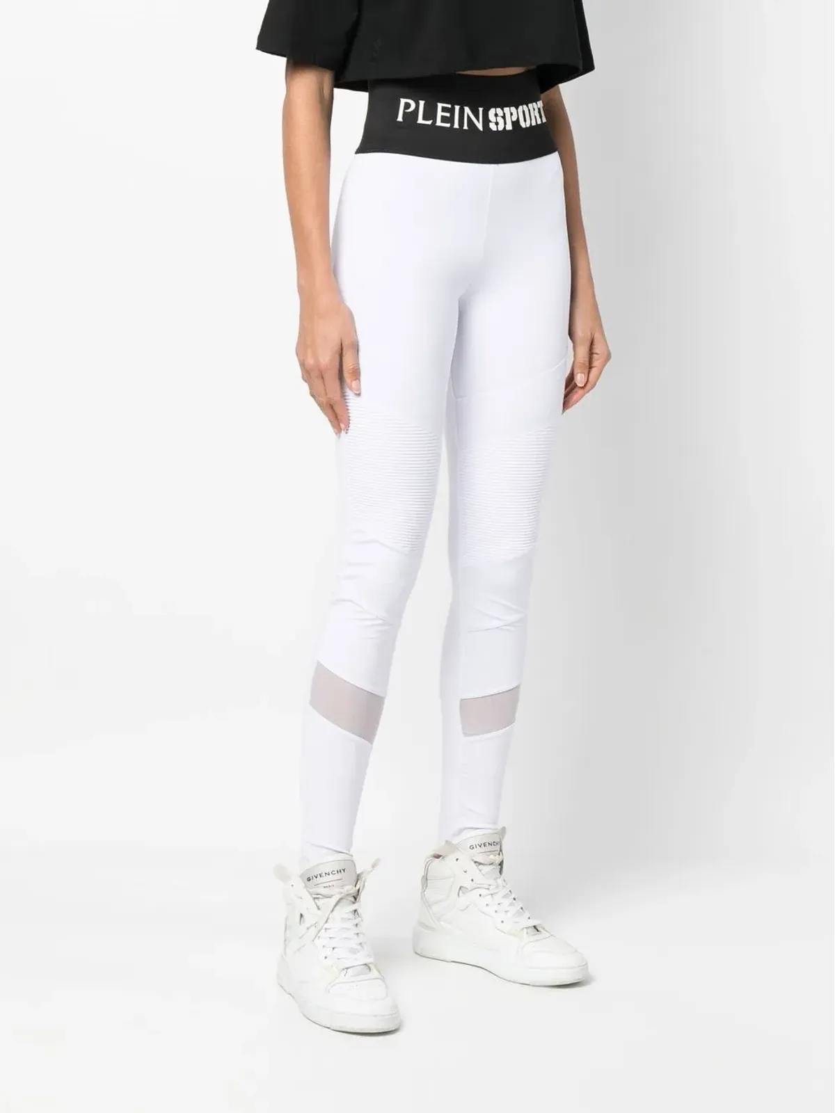 Plein Sport ロゴ入りウエストバンド ハイウェスト レギンス - 画像3