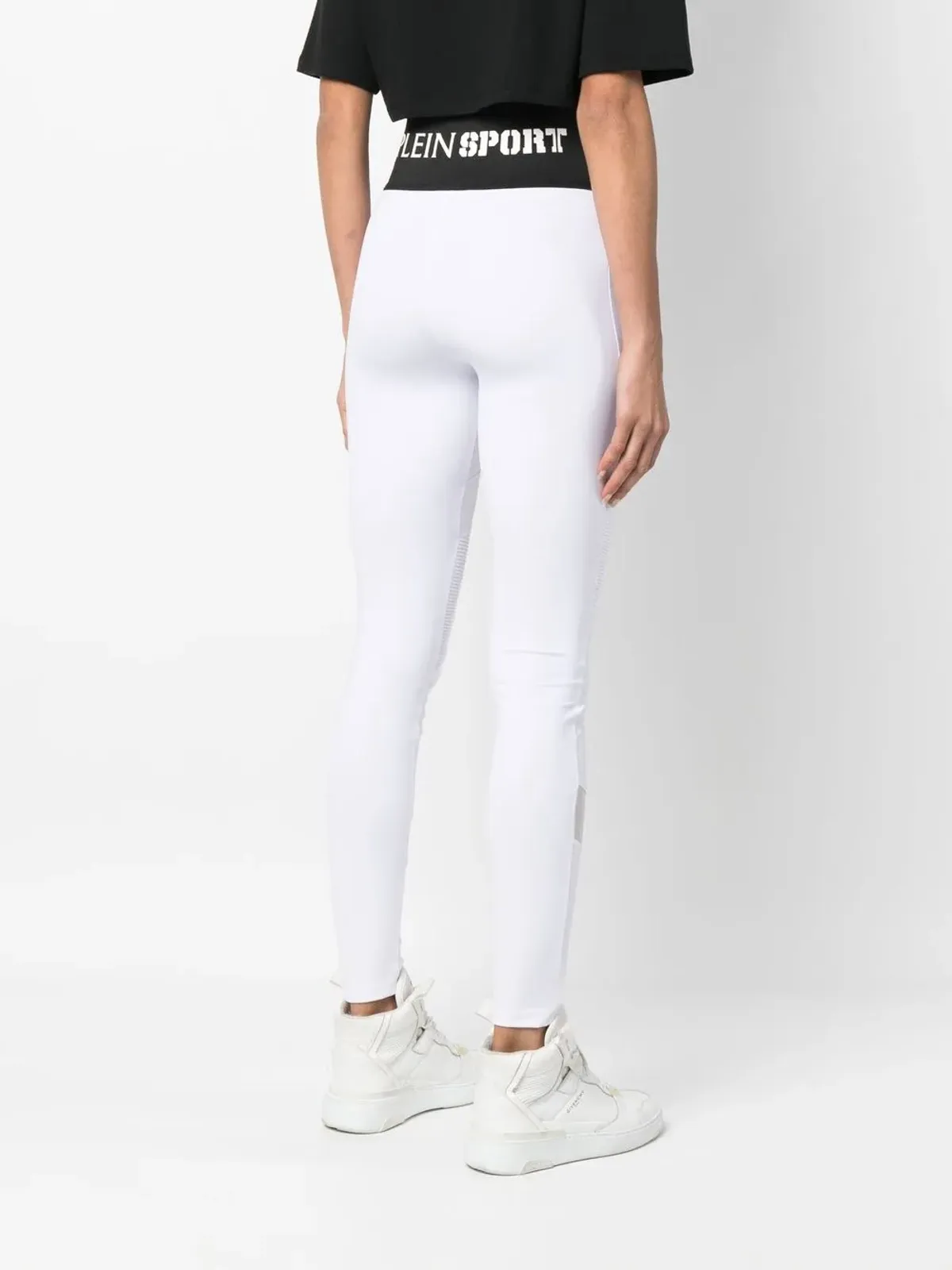 Plein Sport ロゴ入りウエストバンド ハイウェスト レギンス - 画像4