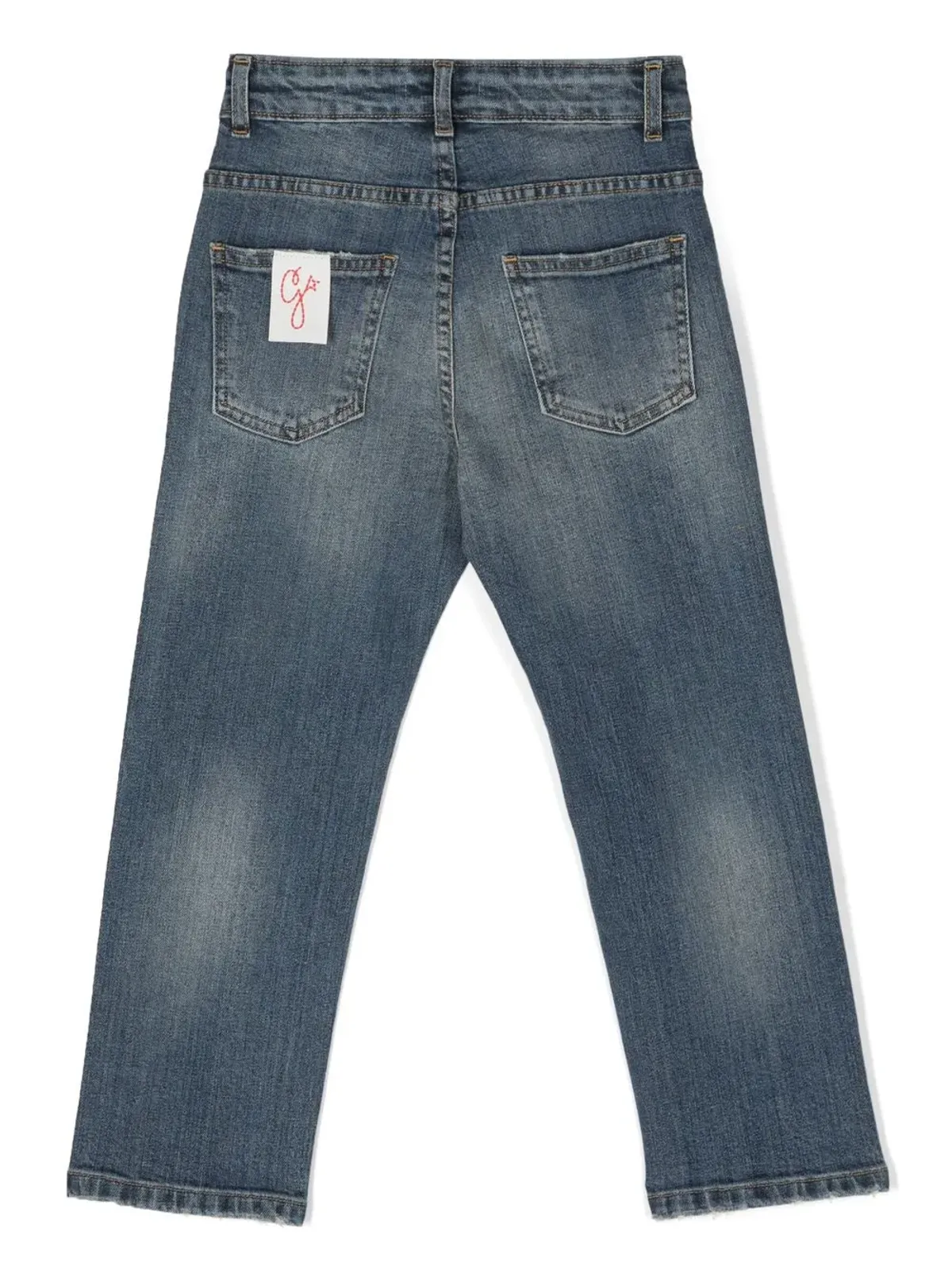 Golden Goose Kids ミッドライズストレートジーンズ - Blue - 画像2