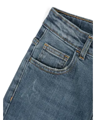 Golden Goose Kids ミッドライズストレートジーンズ - Blue - サムネイル3
