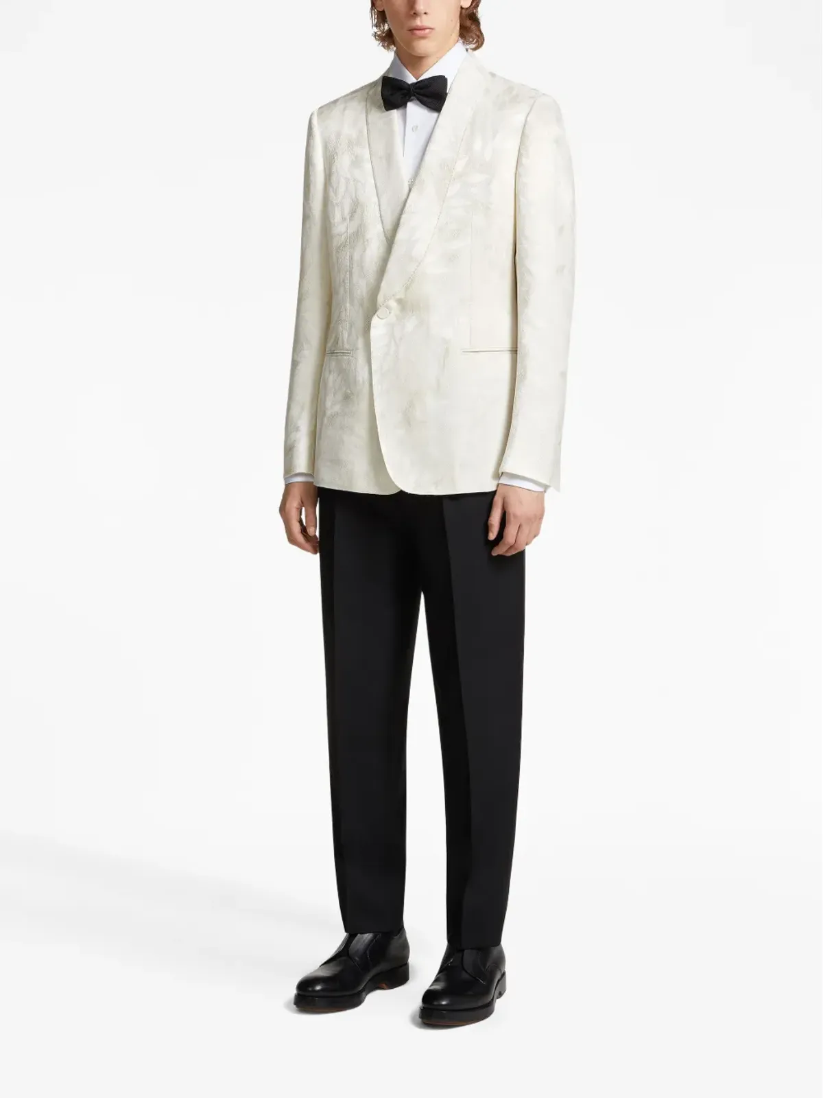Zegna ジャカード シルクウール イブニングジャケット - 画像2