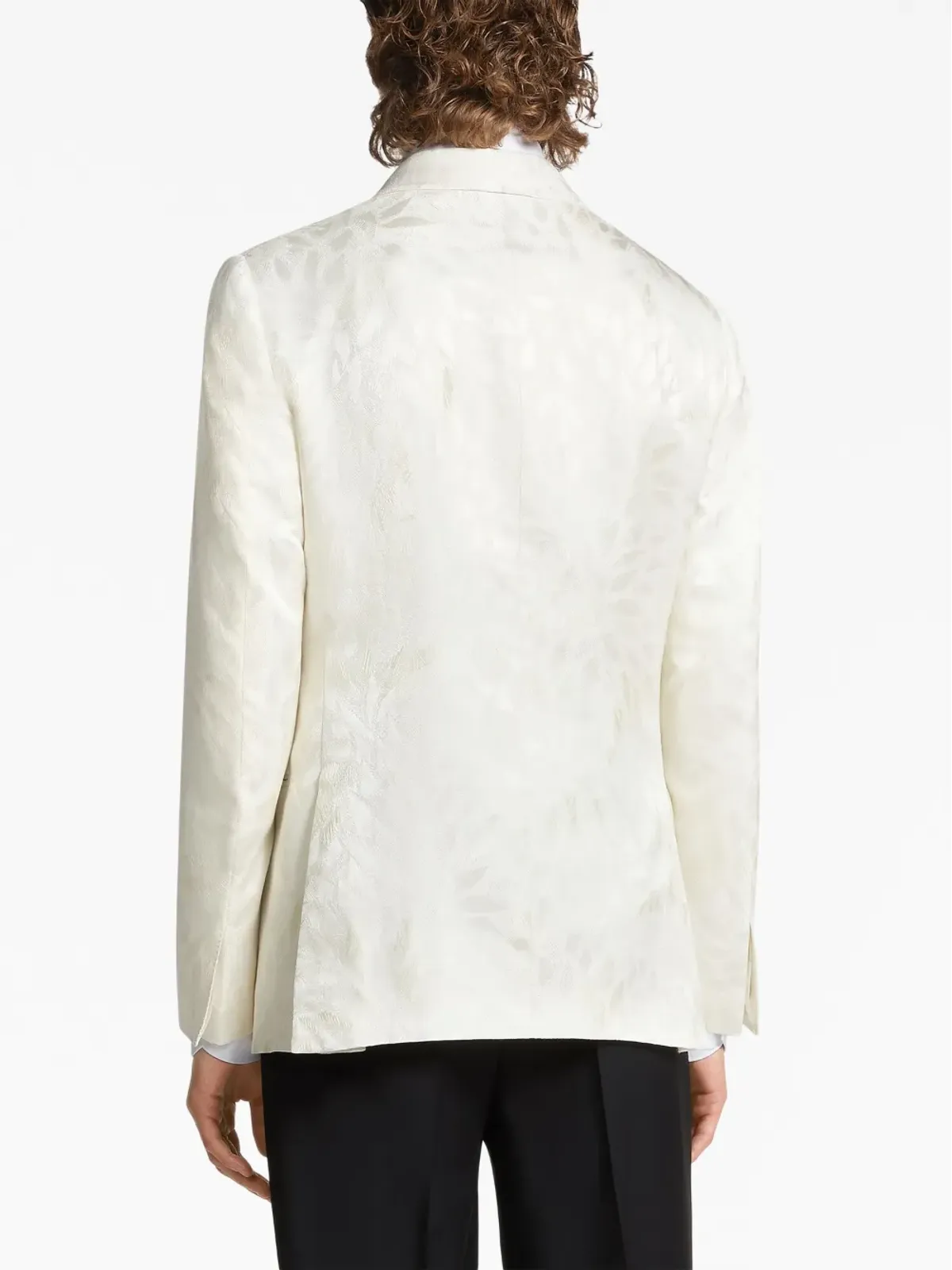 Zegna ジャカード シルクウール イブニングジャケット - 画像4