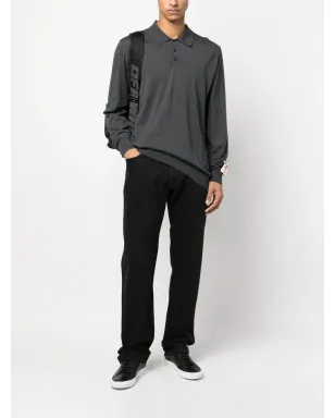 Golden Goose ロゴパッチ ウール ポロシャツ - サムネイル2