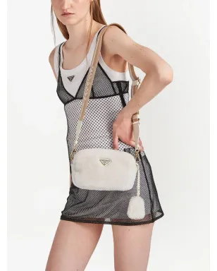 Prada トライアングルプレート付きシアーリングショルダーバッグ - サムネイル2
