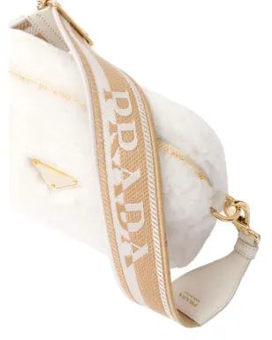 Prada トライアングルプレート付きシアーリングショルダーバッグ - サムネイル4