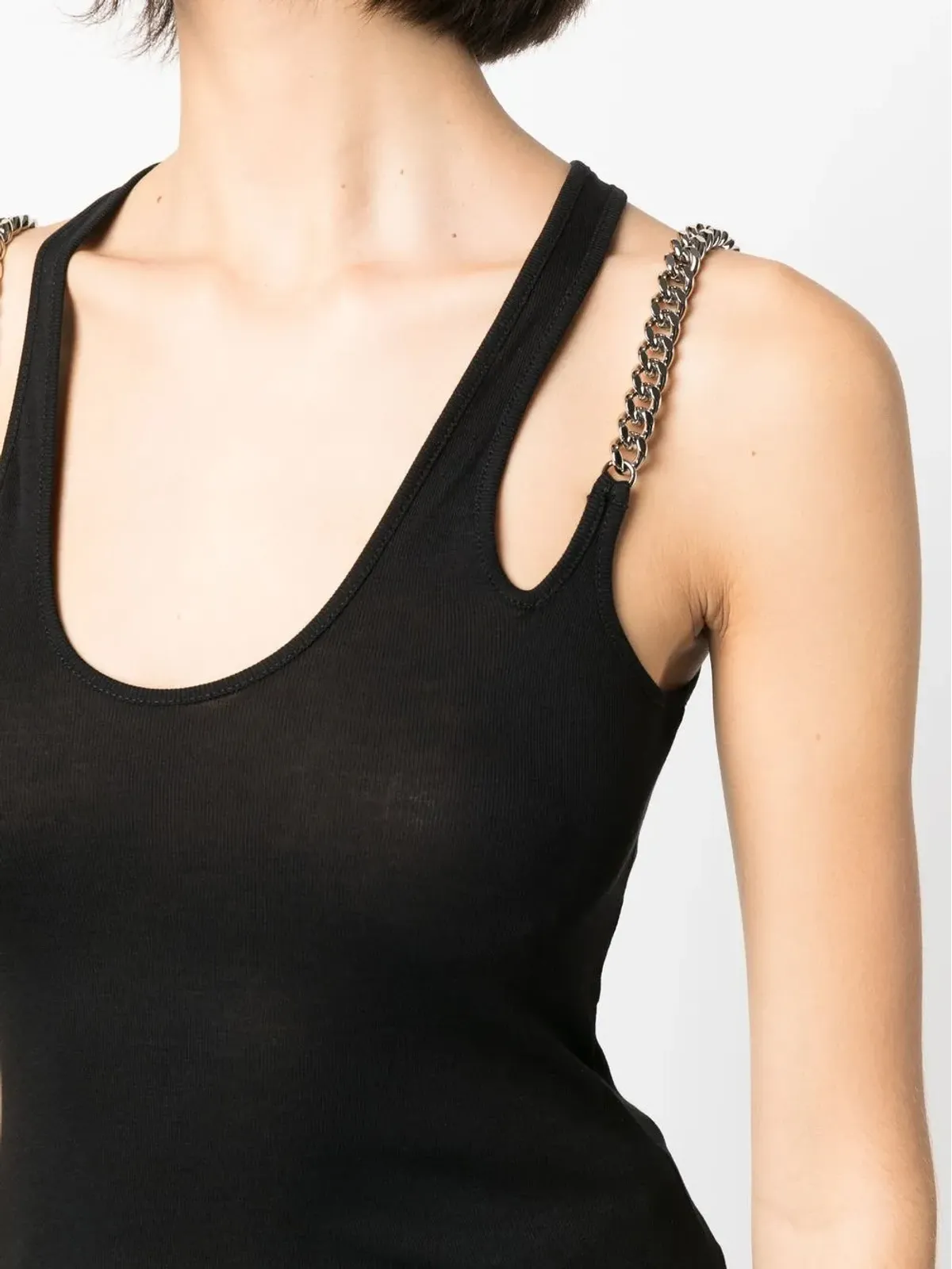 Stella McCartney ファラベラチェーン レーサーバック ベストトップ - 画像5