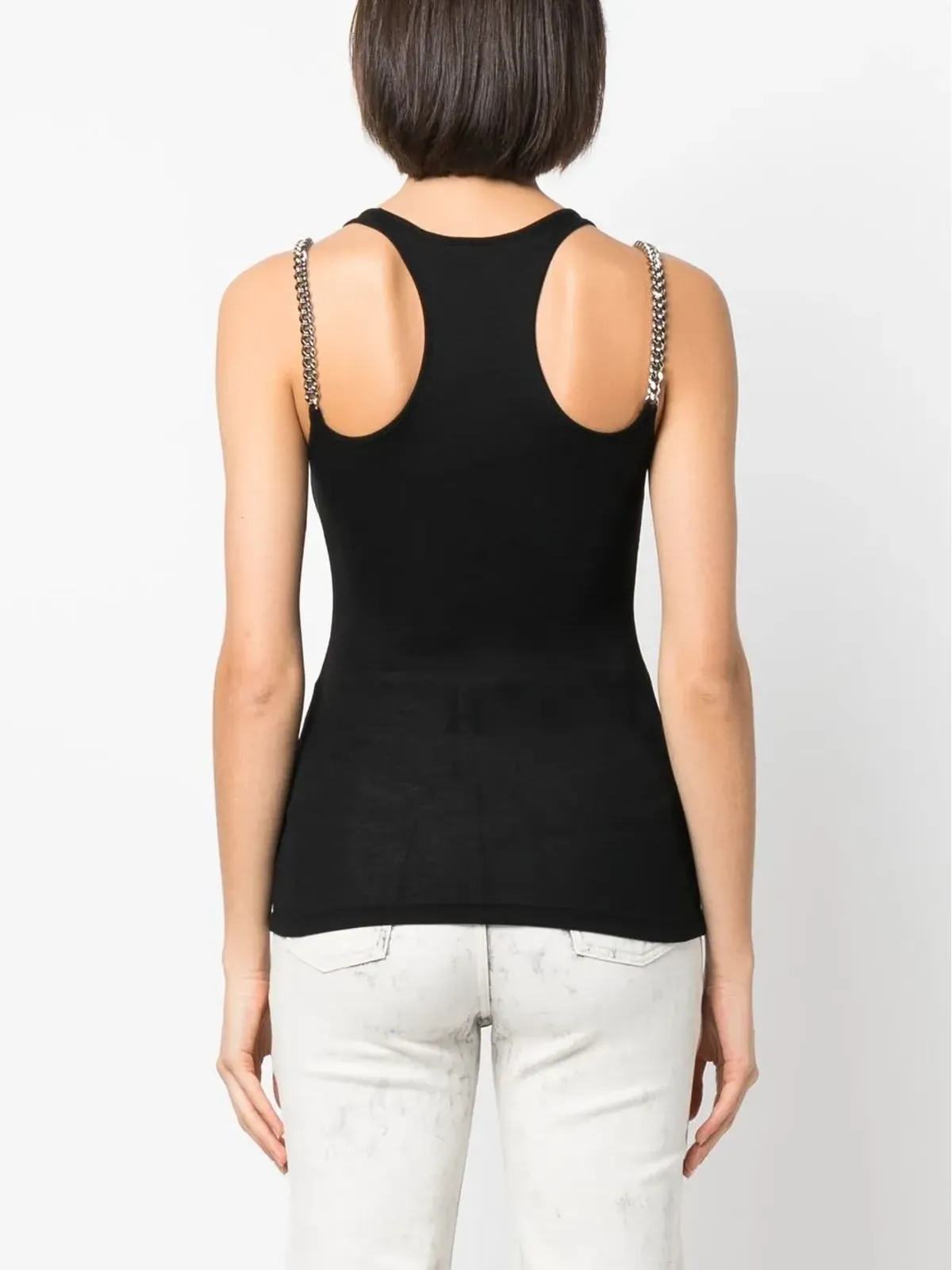 Stella McCartney ファラベラチェーン レーサーバック ベストトップ - 画像4