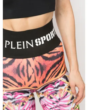 Plein Sport ロゴウエストバンド付きサイクリングショーツ - サムネイル5