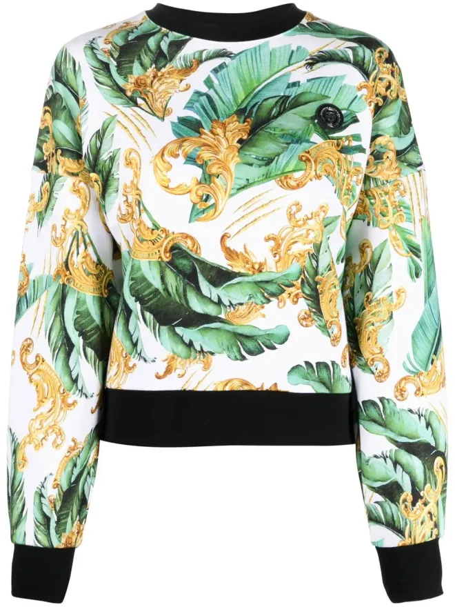 Plein Sport Plein Sport 花柄プリント コットン スウェットシャツの商品画像
