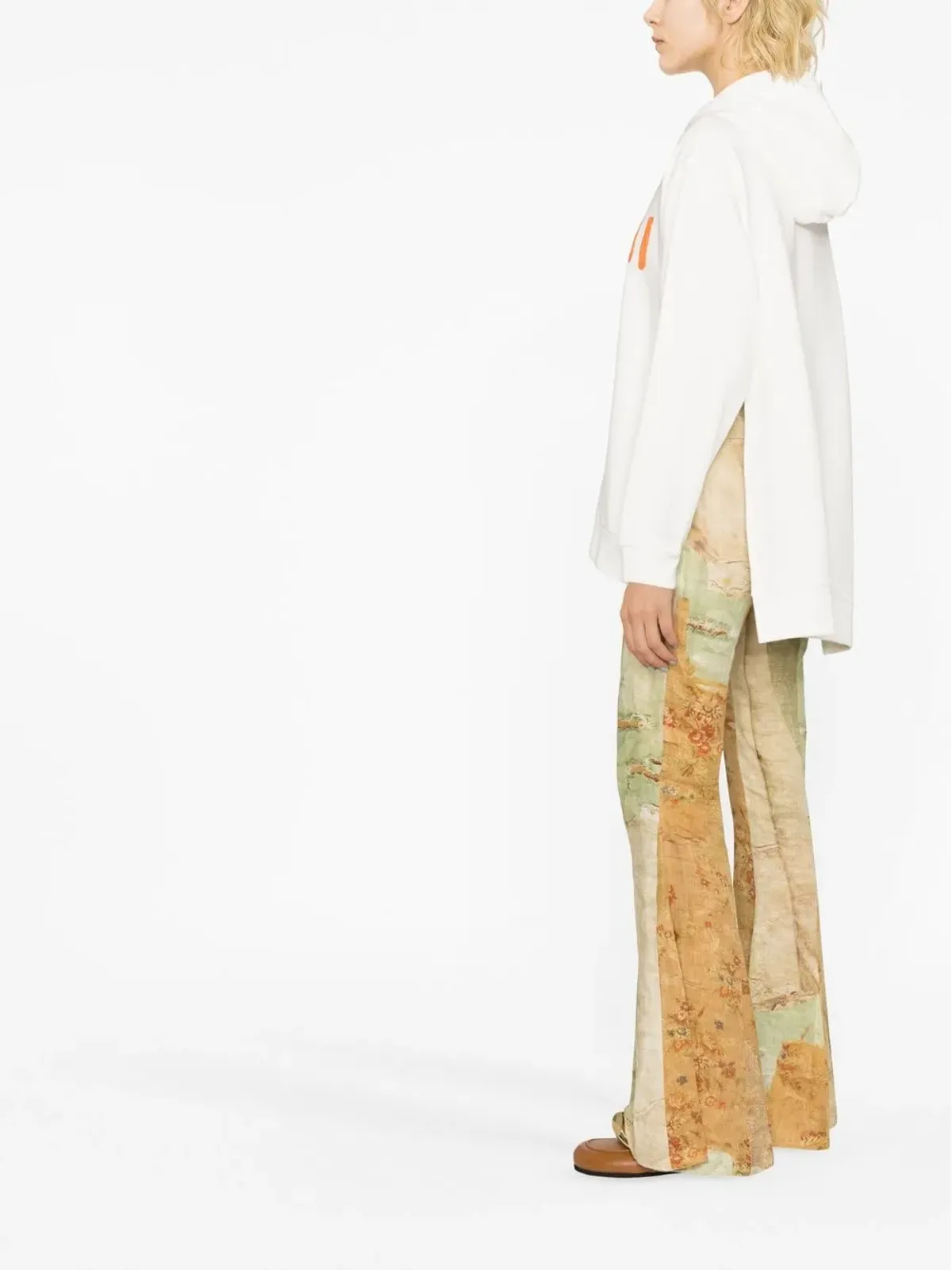 Marni ロゴプリント コットン フーディー - 画像3