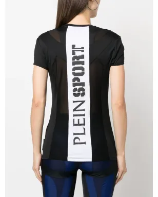 Plein Sport ロゴプリント コットン Tシャツ ブラック - サムネイル4