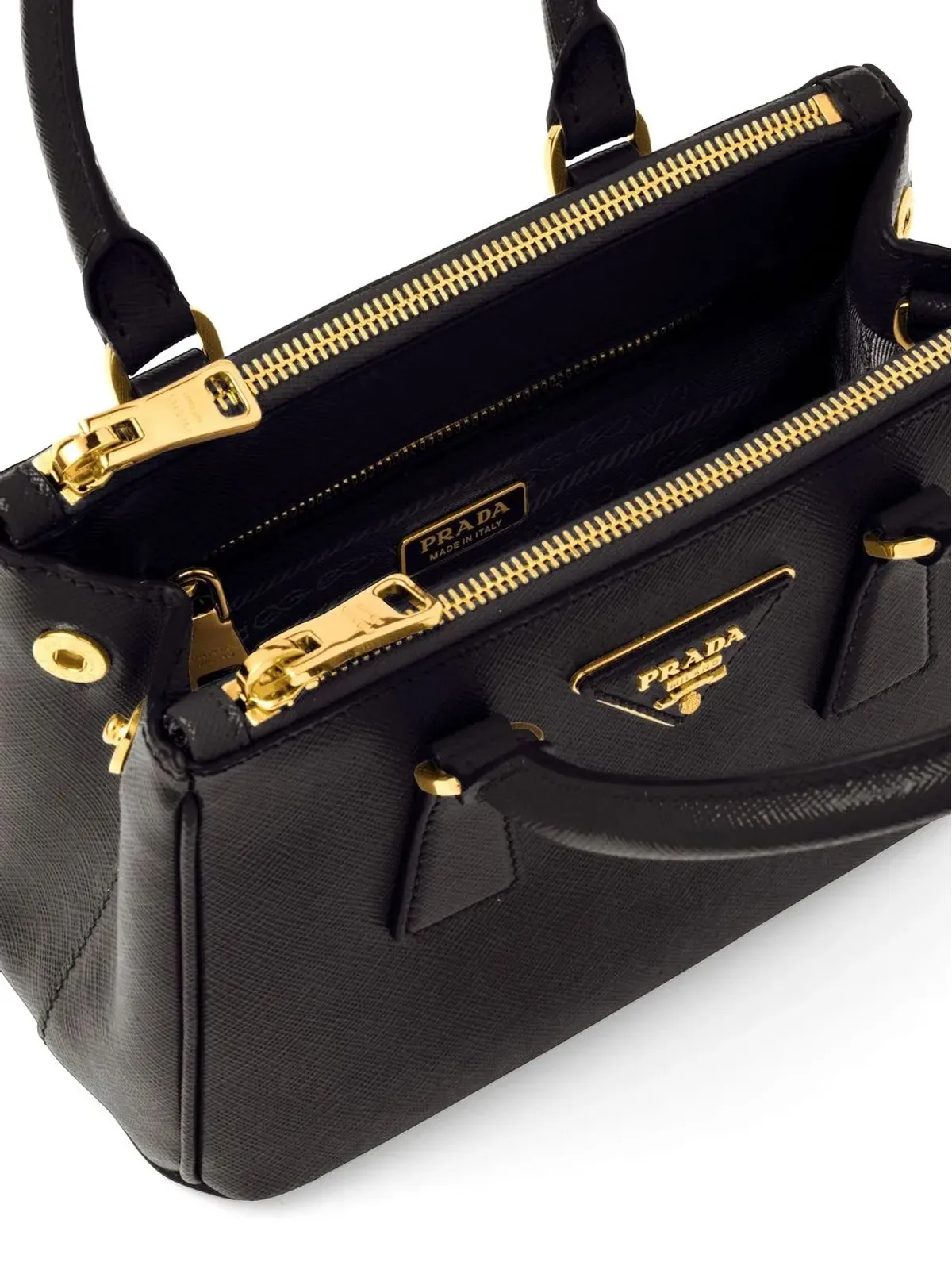 Prada ガレリア レザー バッグ - 画像4