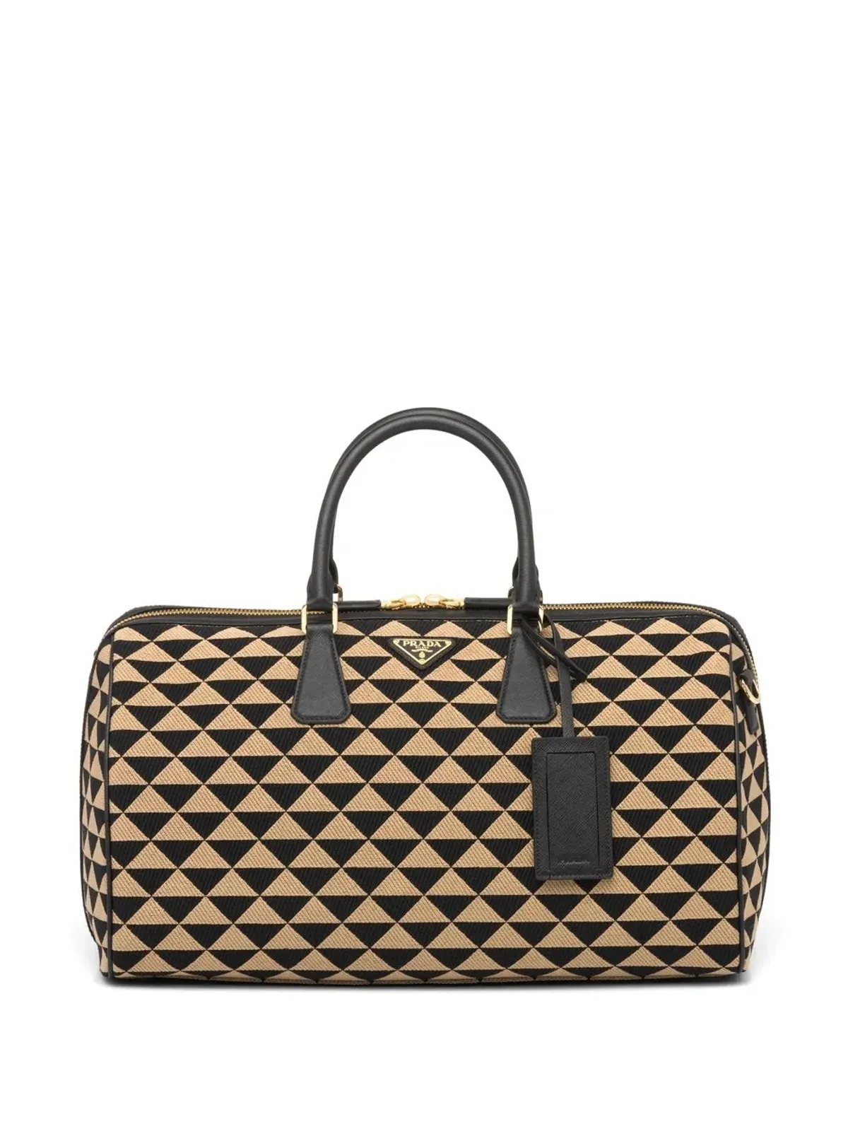 Prada シンボル刺繍トラベルバッグ - 画像1