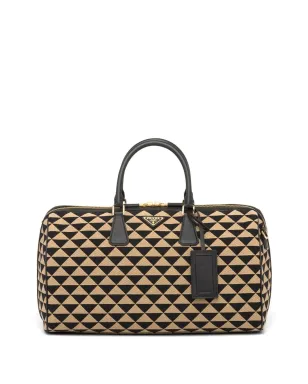 Prada シンボル刺繍トラベルバッグ - サムネイル1