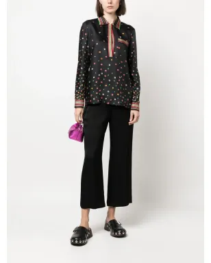 RED Valentino 花柄プリントシルクブラウス - サムネイル2