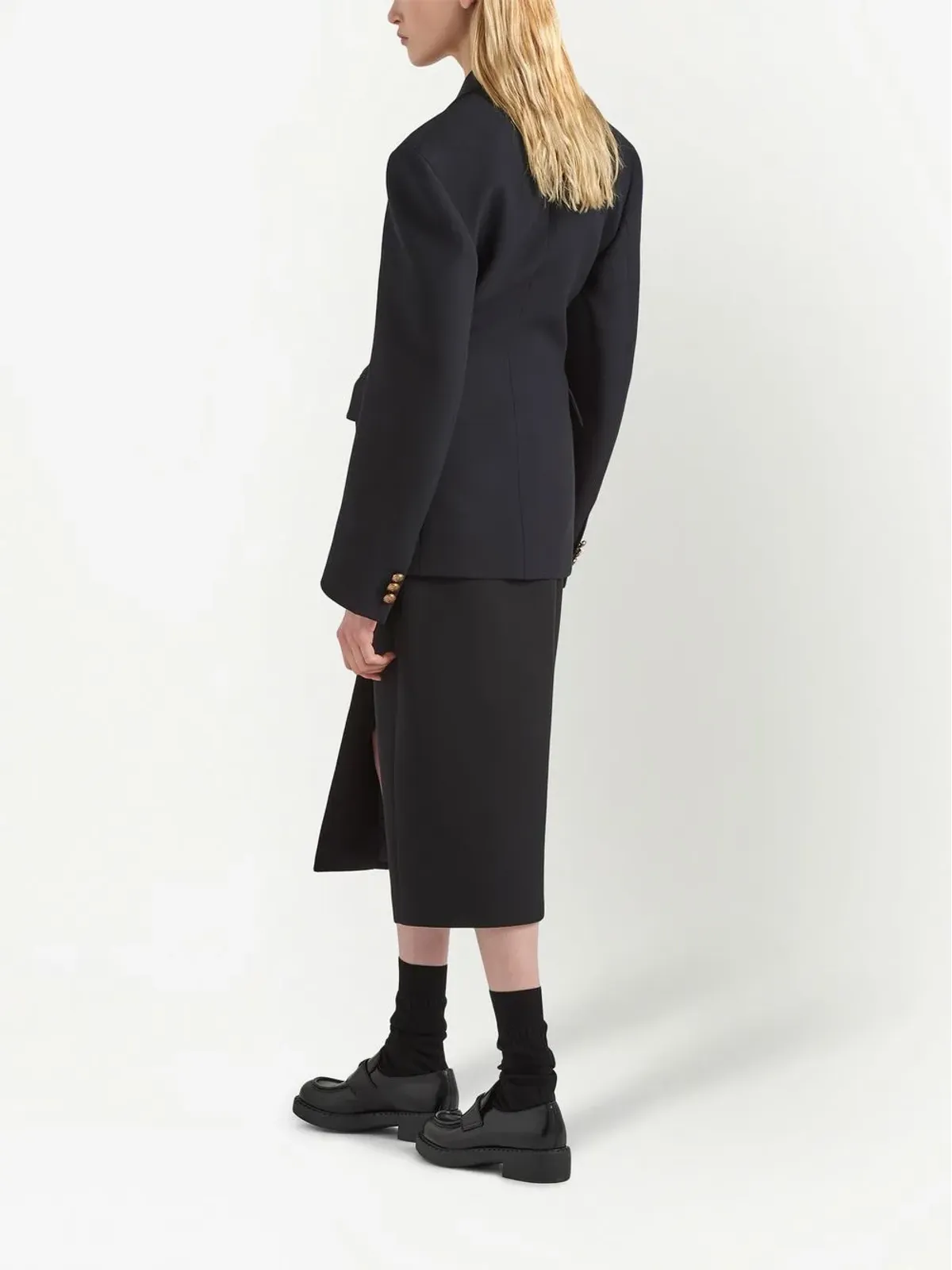 Prada ダブルブレスト トリシネ ジャケット - 画像3