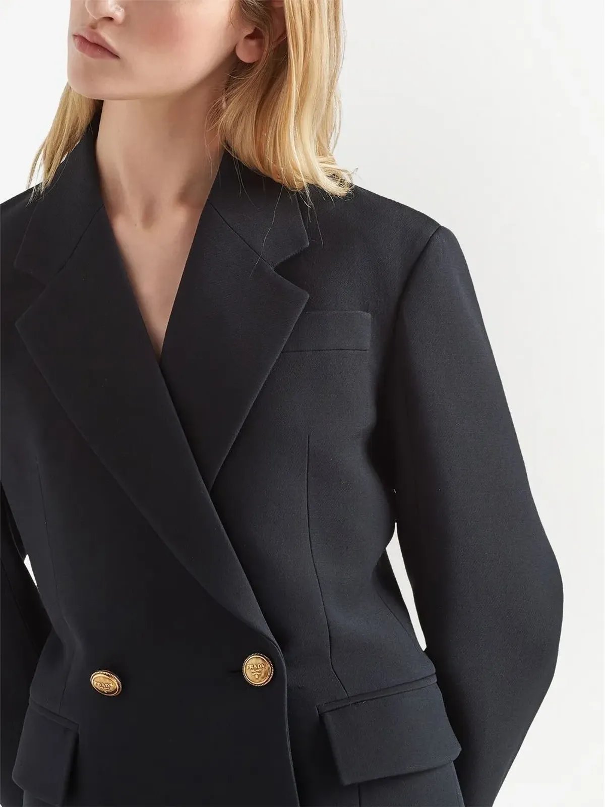 Prada ダブルブレスト トリシネ ジャケット - 画像4