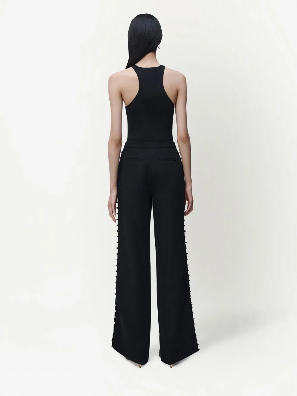 Simkhai スタッドディテールのワイドレッグパンツ - 画像4