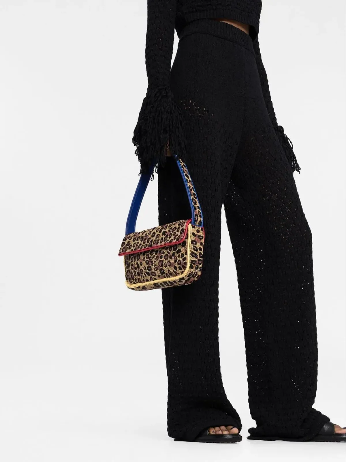 ROTATE BIRGER CHRISTENSEN ルーズニット ハイウェストパンツ - ブラック - 画像5