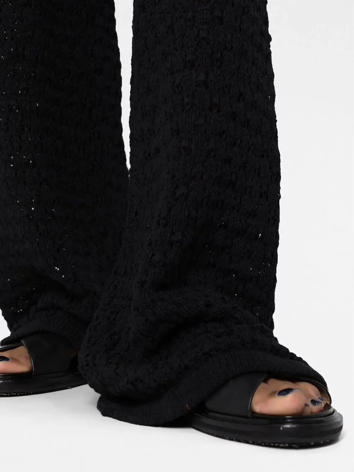 ROTATE BIRGER CHRISTENSEN ルーズニット ハイウェストパンツ - ブラック - 画像3