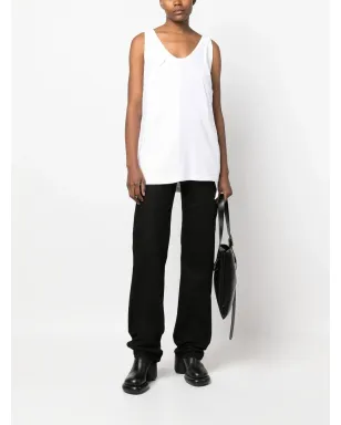 MM6 Maison Margiela スプライスド・アシンメトリック タンクトップ - White - サムネイル2