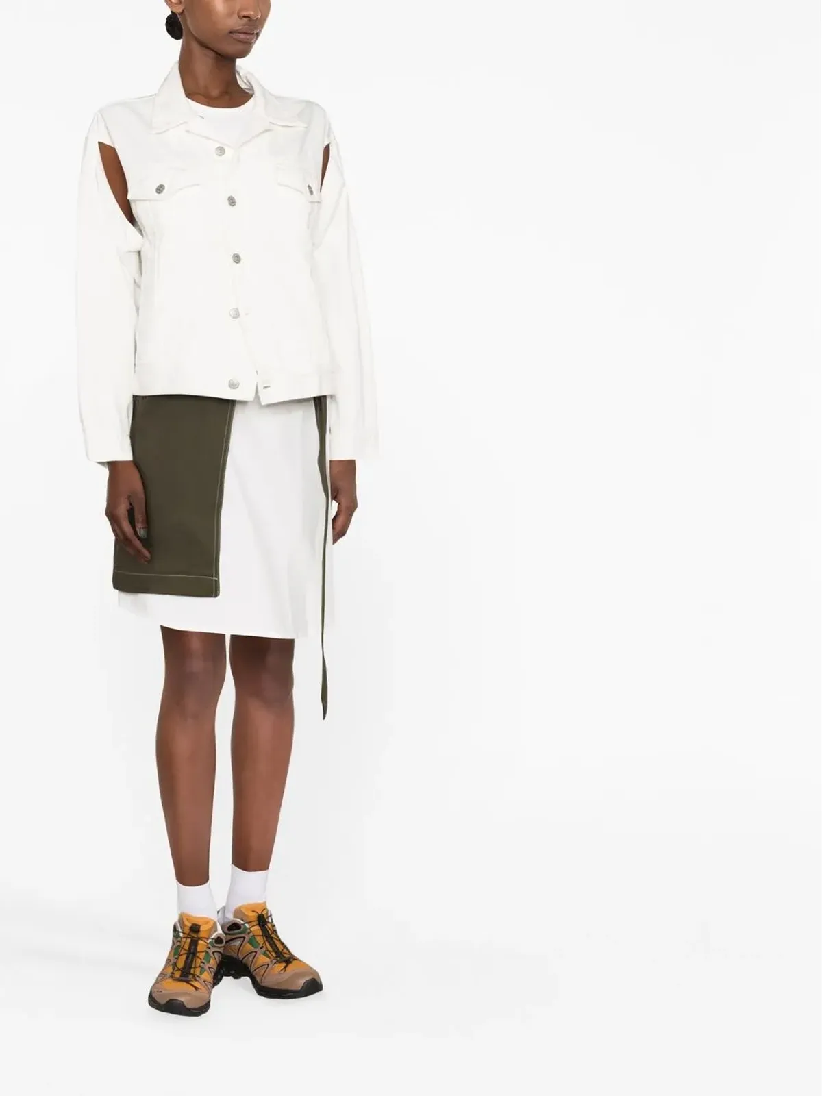 MM6 Maison Margiela カットアウトデニムジャケット - 画像2