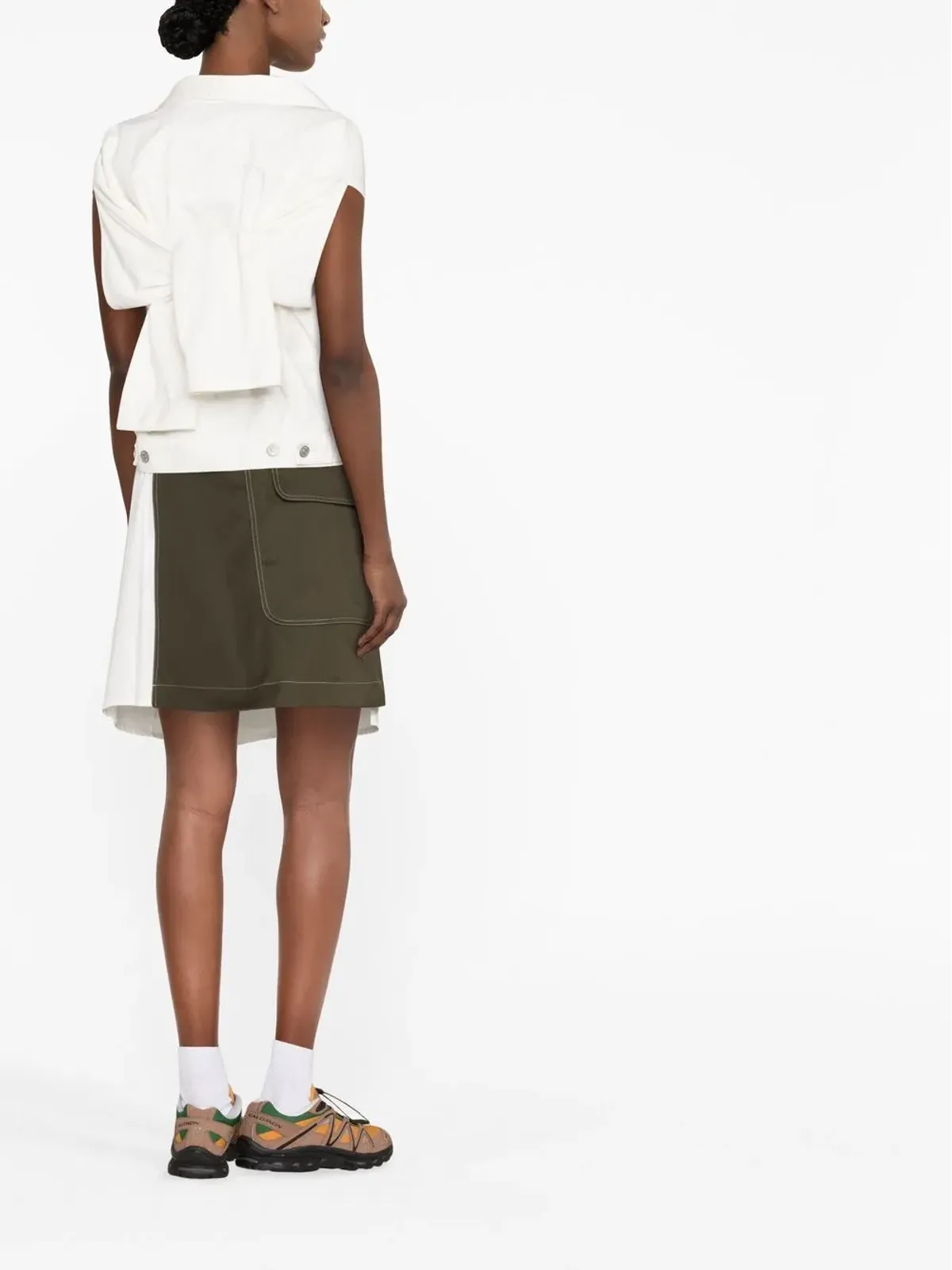 MM6 Maison Margiela カットアウトデニムジャケット - 画像4