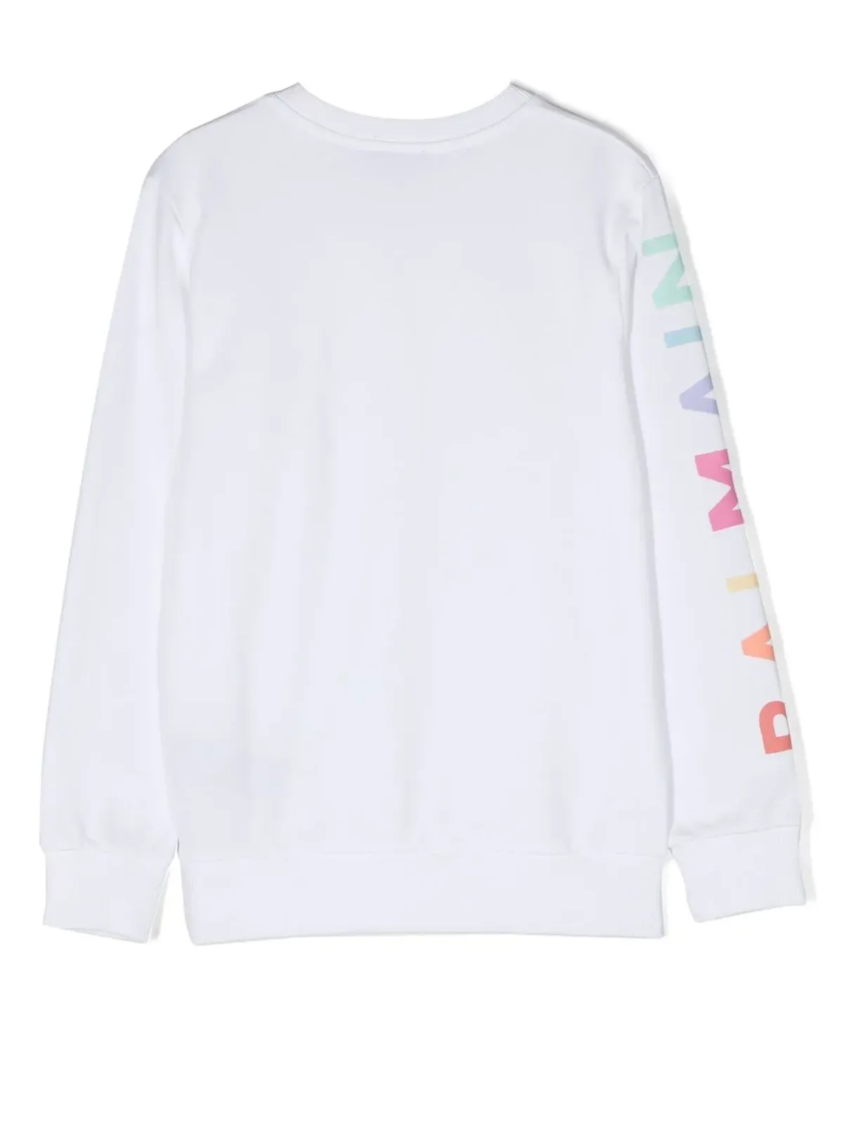 Balmain Kids ロゴプリント クルーネック スウェットシャツ ホワイト - 画像2
