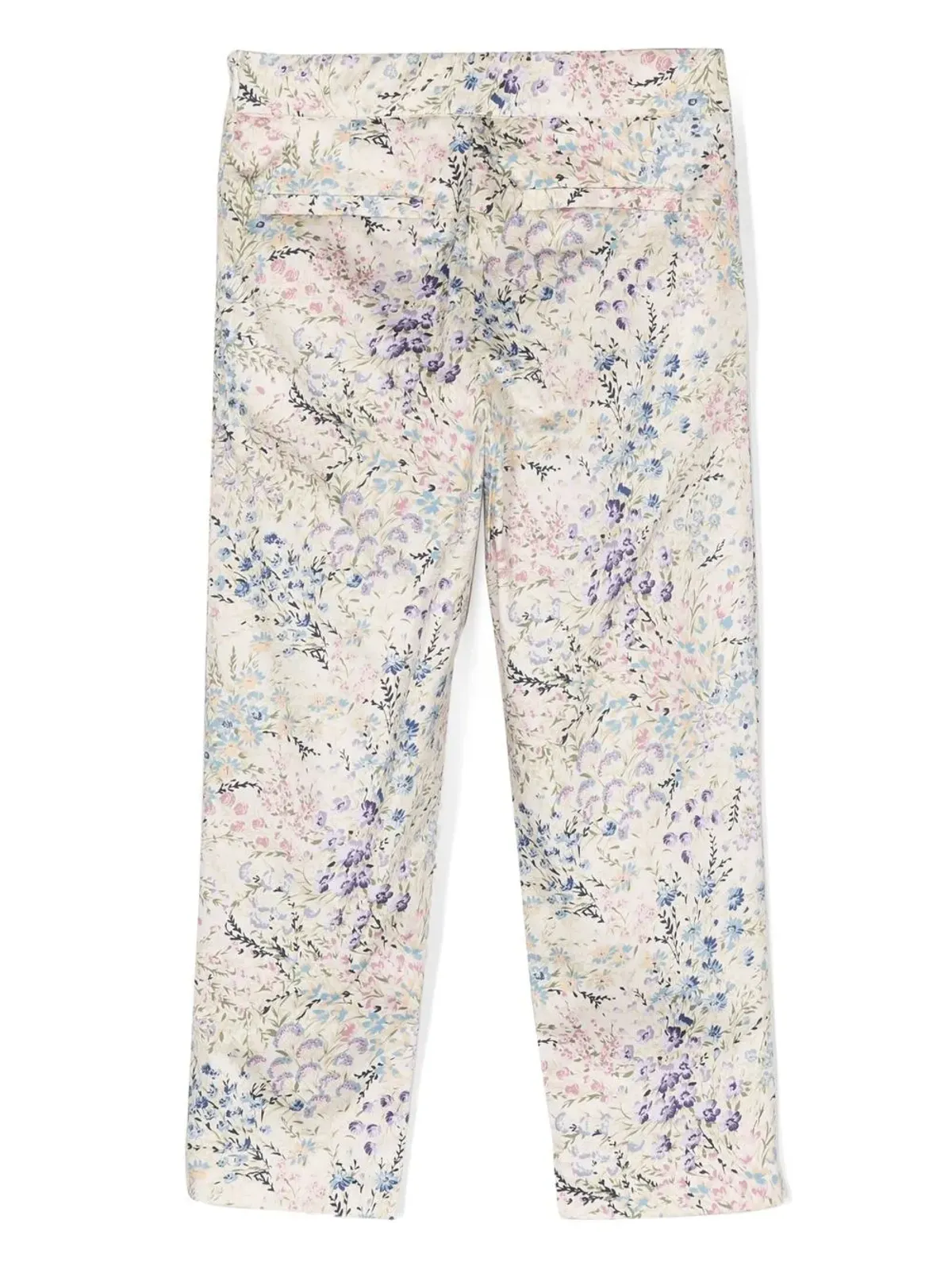 Simonetta ditsy floral print trousers - White - 画像2