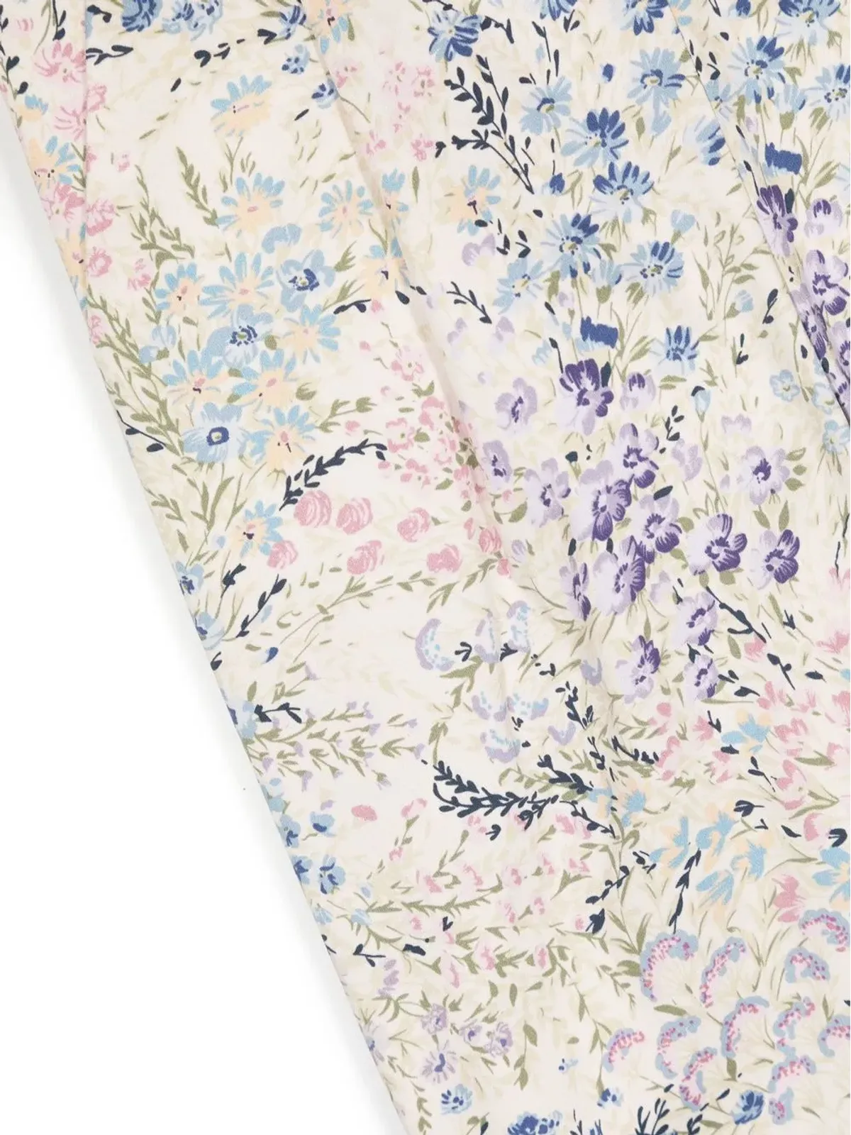 Simonetta ditsy floral print trousers - White - 画像3