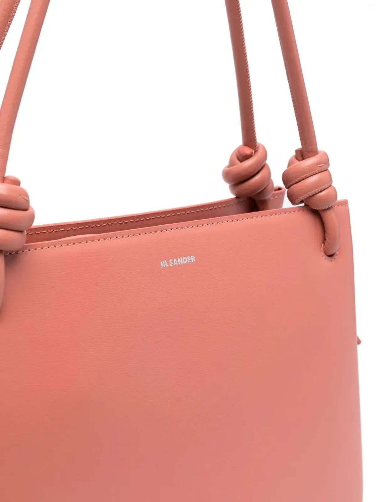 Jil Sander ノットディテール レザー トートバッグ - 画像4