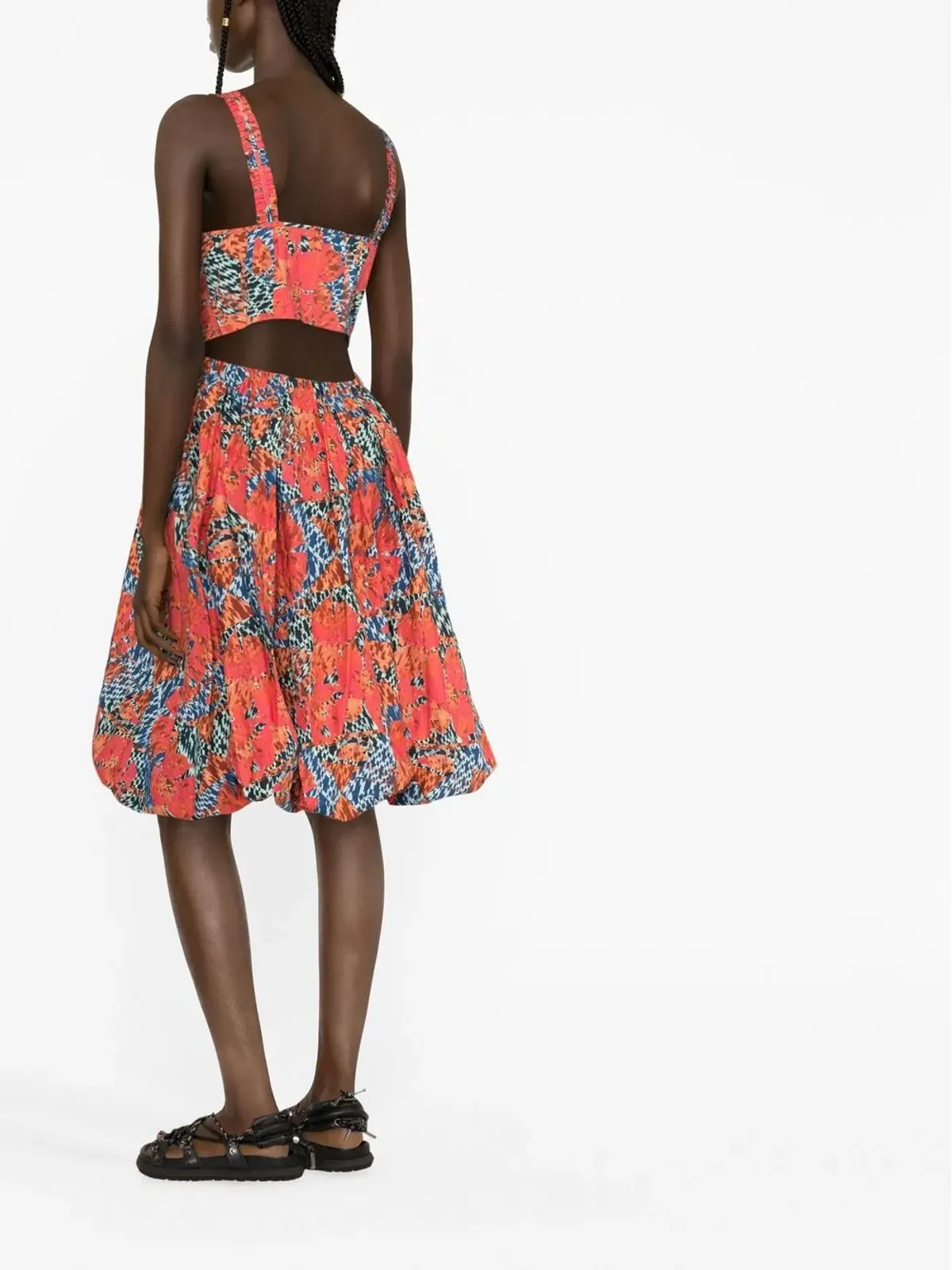 Ulla Johnson グラフィックプリント・スイートハートネックのドレス - 画像4
